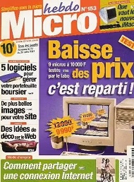 Jaquette de Micro hebdo — n°0153