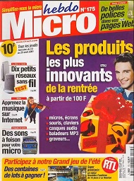 Jaquette de Micro hebdo — n°0175