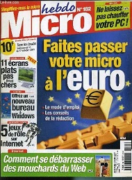 Jaquette de Micro hebdo — n°0182