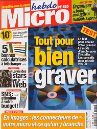 Jaquette de Micro hebdo — n°0185