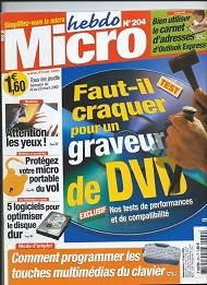 Jaquette de Micro hebdo — n°0204