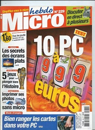 Jaquette de Micro hebdo — n°0229
