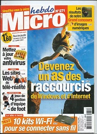 Jaquette de Micro hebdo — n°0271