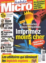 Jaquette de Micro hebdo — n°0308