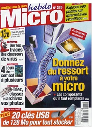 Jaquette de Micro hebdo — n°0315