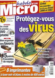 Jaquette de Micro hebdo — n°0316