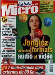 Jaquette de Micro hebdo — n°0355