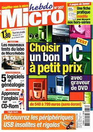 Jaquette de Micro hebdo — n°0357