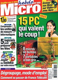 Jaquette de Micro hebdo — n°0399