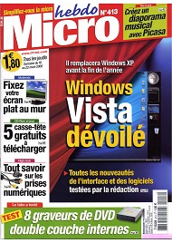 Jaquette de Micro hebdo — n°0413