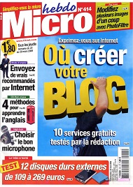 Jaquette de Micro hebdo — n°0414