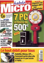 Jaquette de Micro hebdo — n°0415