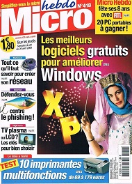 Jaquette de Micro hebdo — n°0418