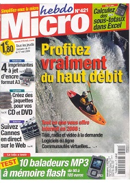Jaquette de Micro hebdo — n°0421