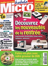 Jaquette de Micro hebdo — n°0436