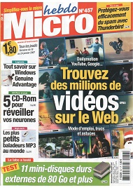 Jaquette de Micro hebdo — n°0457