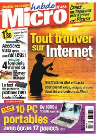 Jaquette de Micro hebdo — n°0465