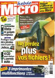 Jaquette de Micro hebdo — n°0475