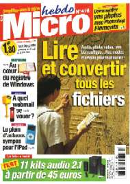 Jaquette de Micro hebdo — n°0476