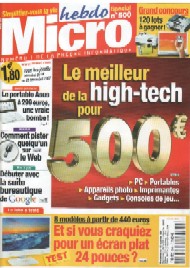Jaquette de Micro hebdo — n°0500