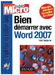 Jaquette de Micro hebdo — n°Livre Word 2007