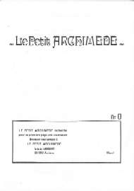 Jaquette de Archimede — n°000