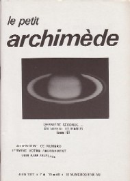 Jaquette de Archimede — n°039