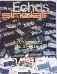 Jaquette de Echos Sinclair — n°01