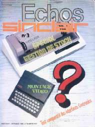 Jaquette de Echos Sinclair — n°03