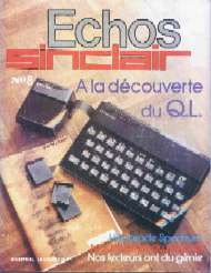 Jaquette de Echos Sinclair — n°08