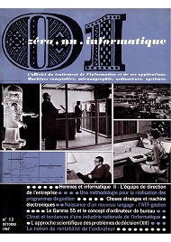 Jaquette de 01 Informatique — n°0013
