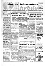 Jaquette de 01 Informatique — n°0153