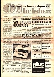 Jaquette de 01 Informatique — n°0262