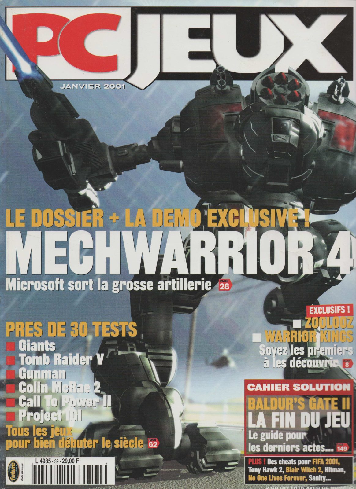 Jaquette de PC Jeux — n°39