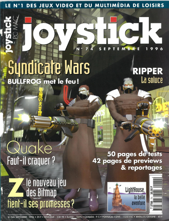 Jaquette de Joystick — n°074