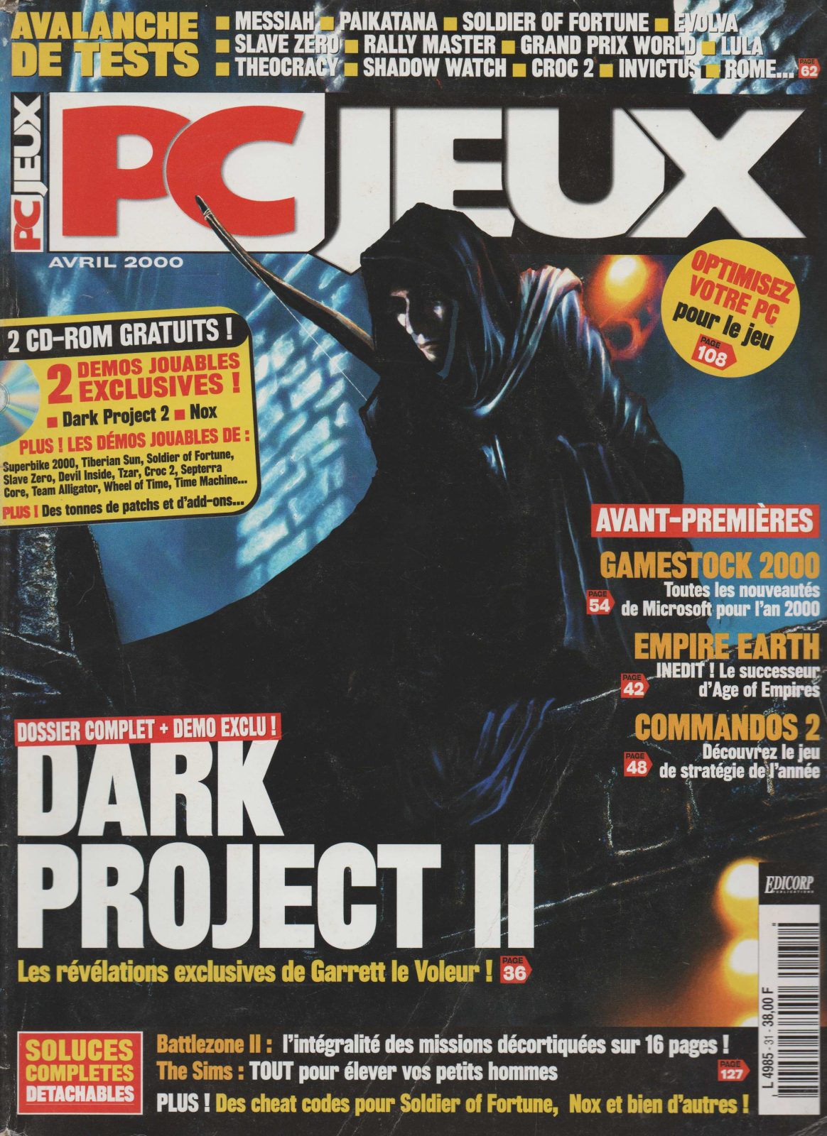 Jaquette de PC Jeux — n°031