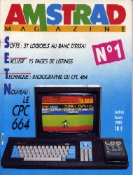 Jaquette de Amstrad Magazine — n°01